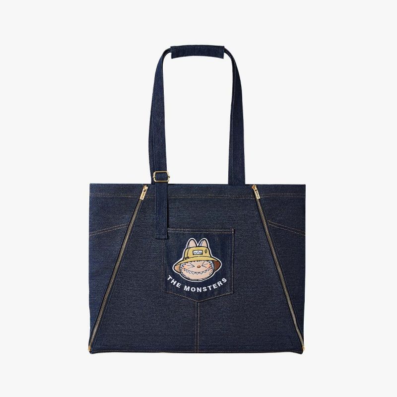 Labubu Denim Apron Bag - Stylish & Durable Nature-Inspired Tote