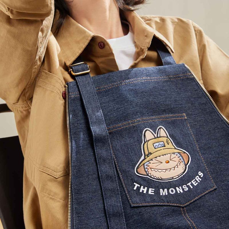 Labubu Denim Apron Bag - Stylish & Durable Nature-Inspired Tote - Image 4