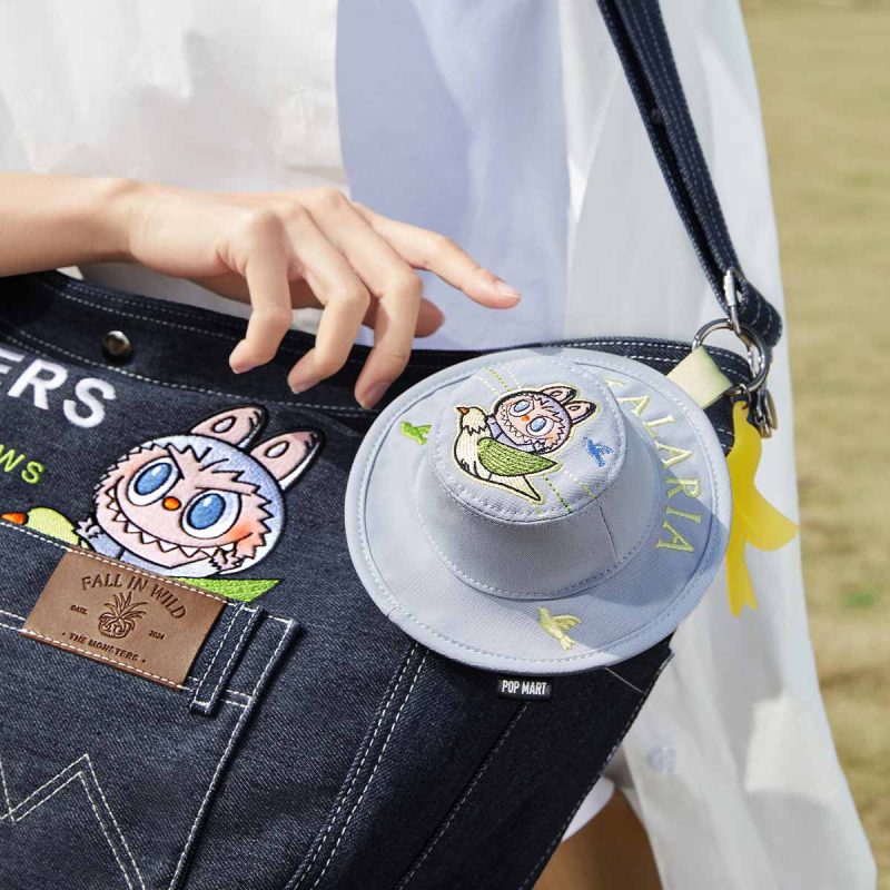 Labubu Denim Messenger Bag - Stylish & Durable Nature-Inspired Design - Image 2