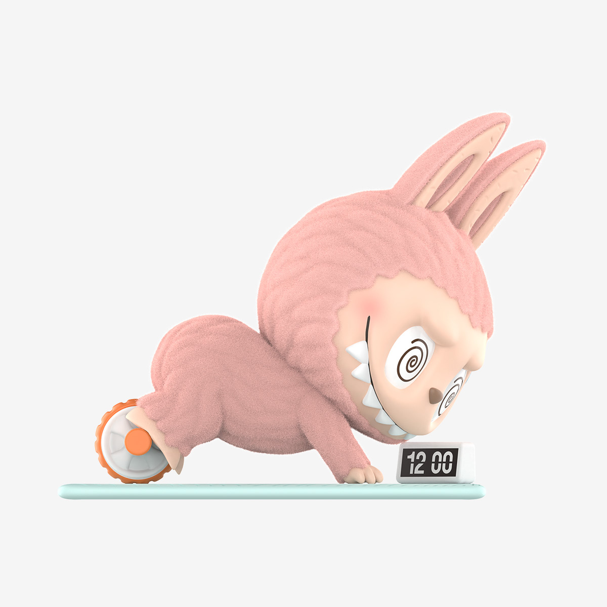 Figurine Labubu Ab Roller - Série Lazy Yoga