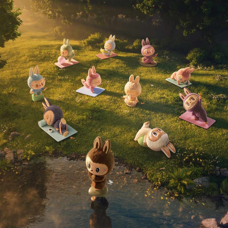 Labubu Lazy Yoga Set - 10 Complete Figures Box - Image 2