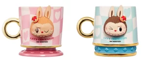 Mug Labubu Bleu et Rose – Série Let’s Checkmate